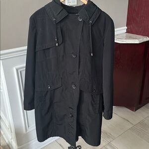 London Fog  Black trench coat